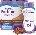 Fortimel 1,5kcal Schokoladengeschmack Nahrungsergänzung Bei Mangelernährung Flaschen 4x200ml