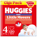 Huggies Little Movers Windelhosen Für Babys Größe 4 120 Stück