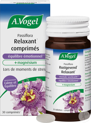 A.Vogel Passiflora Entspannende Tabletten Geistiger Belastbarkeit + Magnesium 30 Stück
