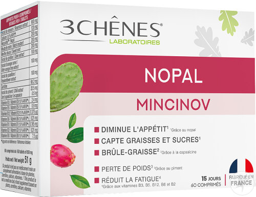 3 Chênes Nopal MinciNov 60 Tabletten