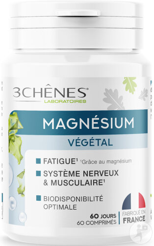 3 Chênes Pflanzliches Magnesium 60 Tabletten