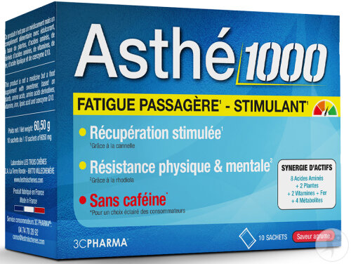 3C Pharma Asthé 1000 Anregend Stärkend Vitalisierend 10 Beutel
