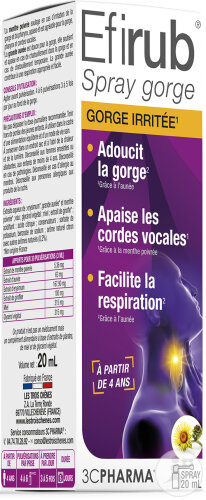 3C Pharma Efirub Halsspray Entzündeter Hals 20ml
