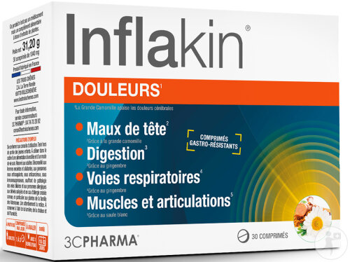 3C Pharma Inflakin Physiologische Beruhigung 30 Tabletten