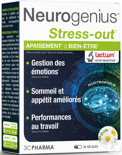 3C Pharma Neurogenius Stress-Out Widerstand & Kontrolle 30 Kapseln