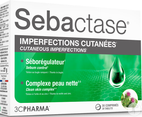3C Pharma Sebactase Hautunreinheiten 30 Tabletten