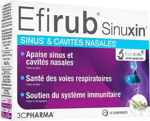 3C Pharma Efirub Sinuxin Nebenhöhlen & Nasenhöhlen 15 Tabletten