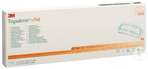 3M Tegaderm+PAD 9x35cm Kompresse 4,5x30cm 25 Stück