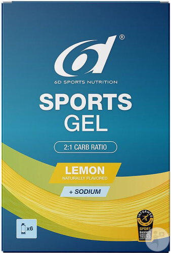 6D Sport Gel Zitrone 6x45ml