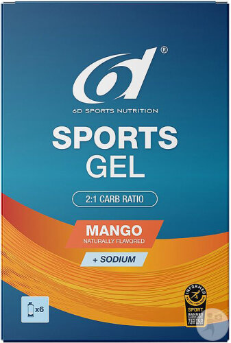 6D Sport Gel Mango 6x45ml