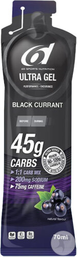 6D Ultra Gel +Koffein Schwarze Johannisbeere 6x70ml