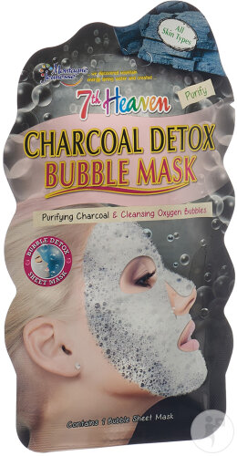 7th Heaven Bubble Mask Women's Charcoal 1 Stück