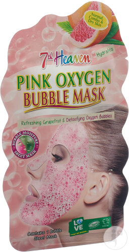 7th Heaven Bubble Mask Women's Pink Oxygen 1 Stück