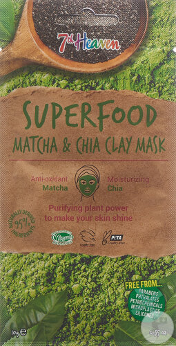 7th Heaven Clay Mask Superfood Matcha Chia 10ml