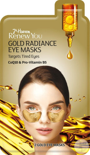7th Heaven Eye Mask Renew You Gold Radiance 1 Paar