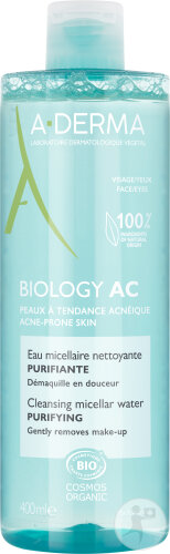 A-Derma Biology AC Schäumendes Mizellen Reinigungswasser Flasche 400ml