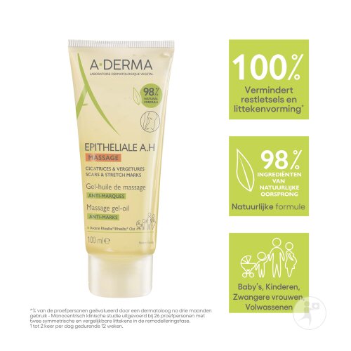 A-Derma Epitheliale A.H Duo Massage Gel-Öl Gegen Narben Und Dehnungsstreifen 100ml-6