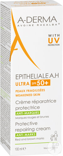 A-Derma Epitheliale Ultra Repair Creme SPF50+ Gegen Narben Für Empfindliche Haut 100ml