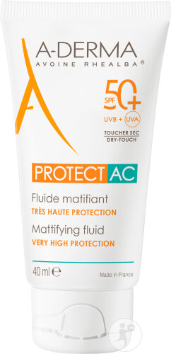 A-Derma Protect AC Mattierendes Fluid SPF50+ Tube 40ml