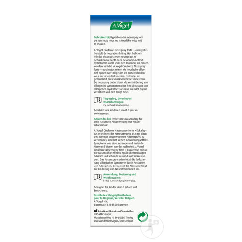 A.Vogel Cinuforce Nasenspray Forte + Eukalyptus 20ml
