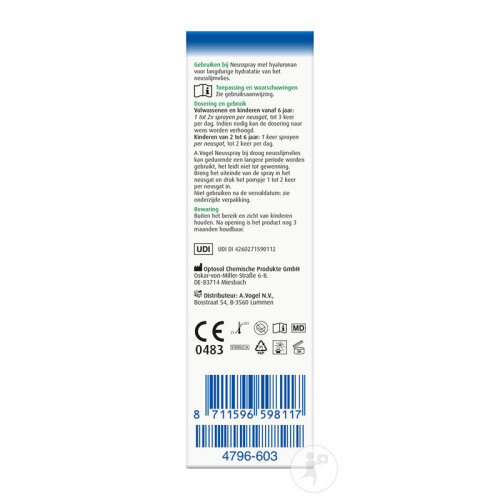 A.Vogel Cinuforce Nasenspray + Hyaluronsäure Trockene Nasenschleimhaut 15ml