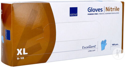 Abena Excellent Nitrilhandschuhe Blau Größe XL 100 Stück