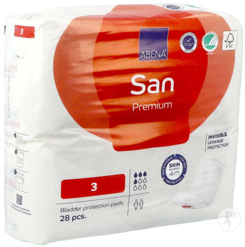 Abena San Premium 3 Anatomische Vorlage 28 Stück