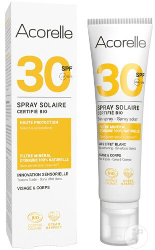 Acorelle Nature Sun Sonnenspray SPF30 Gesicht Und Körper Bio 100ml