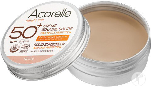 Acorelle Sonnencreme Festes Beige SPF50+ Bio Tiegel 20g