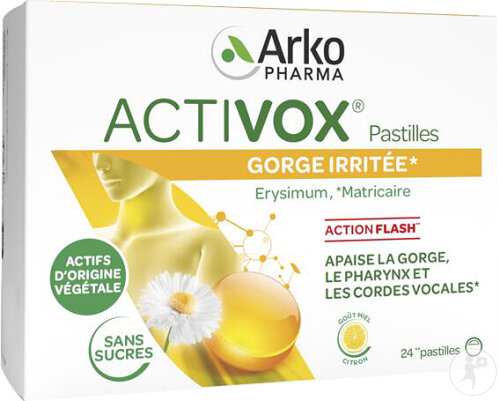 Activox Halspastillen Honig/Zitronen Aroma 24 Stück