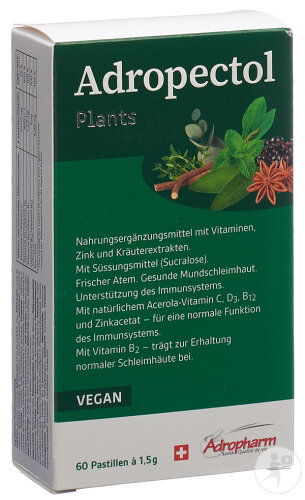 Adropectol Kräuter 60 Pastillen