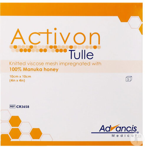 Advancis Medical Activon Tüll Mit Honig 10cmx10cm 5 Stück