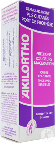 Akileïne Akilortho Dermo Creme Für Prothesenträger Beruhigend Tube 75ml