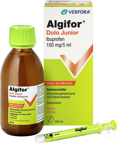 Algifor Dolo Junior Schmerzmittel Suspension 100mg/5ml Flasche 200ml