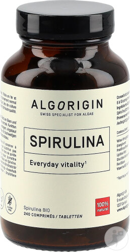 Algorigin S Bio Spirulina Pulver 20 Dosen Flasche 100g