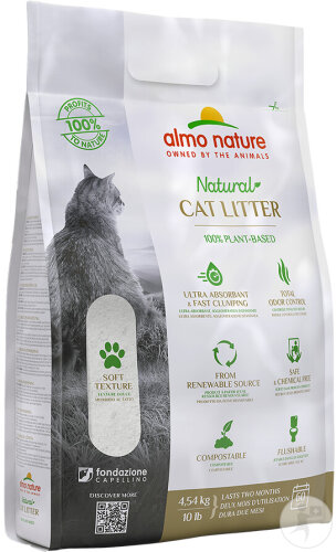 Almo Nature Natürliches Katzenstreu Weiche Textur Beutel 4,54Kg