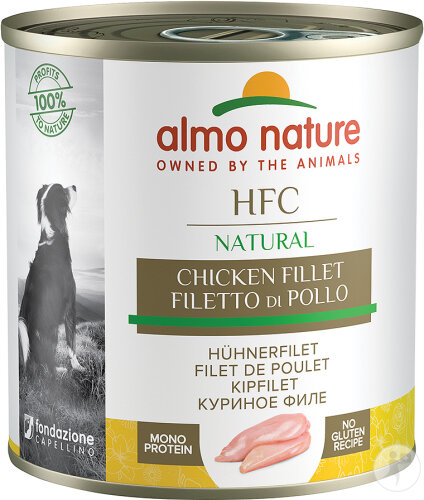 Almo Nature HFC Natural Nassfutter Für Hunde Mit Hühnerfilet 280g