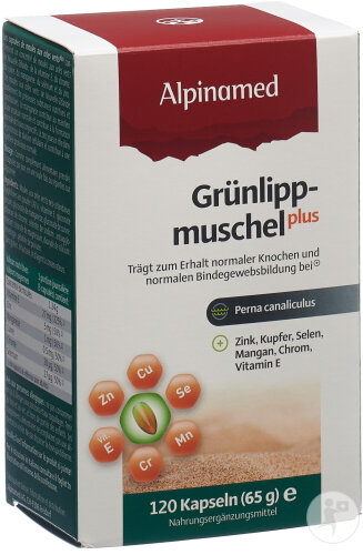 Alpinamed Grünlippmuschel Plus 120 Kapseln