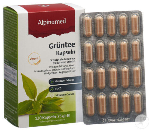 Alpinamed Grüntee 120 Kapseln-2