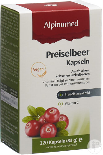 Alpinamed Preiselbeer Nahrungsergänzungsmittel 120 Kapseln