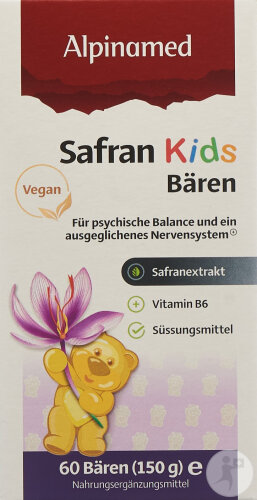 Alpinamed Safran Kids Bären 60 Stück