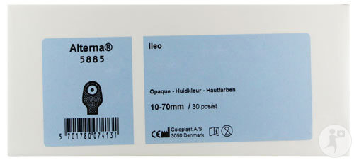 Alterna Einteiliger Stomabeutel Offen Maxi 10-70mm Hautfarben 30 Stück