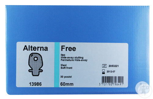 Alterna Free Zweiteiliger Stomabeutel Offen Maxi Hide-Away 60mm Soft Front 30 Stück