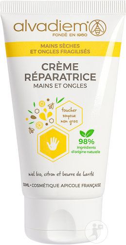 Alvadiem Reparierende Hand Und Nagelcreme Trockene Hände Brüchige Nägel Tube 50ml