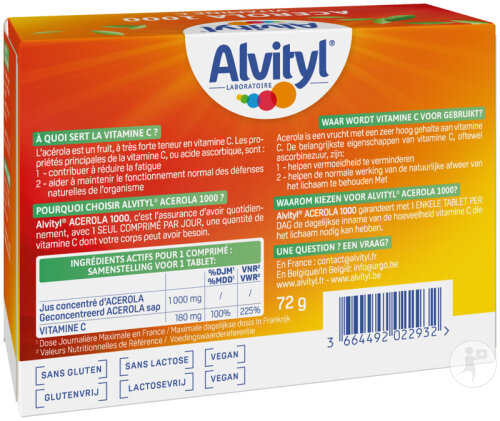 Alvityl Acerola 1000 Vitamin C 30 Kautabletten-3