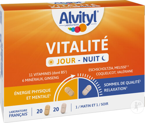 Alvityl Vitalität Tag/Nacht 20 Tagtabletten + 20 Nachttabletten