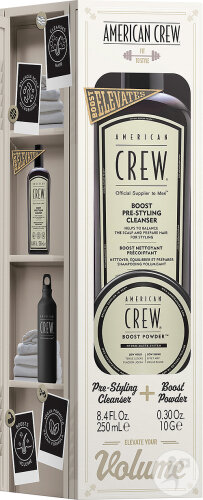 American Crew Set Pre-Styling Shampoo Boost 250ml + Boost- Powder 10g