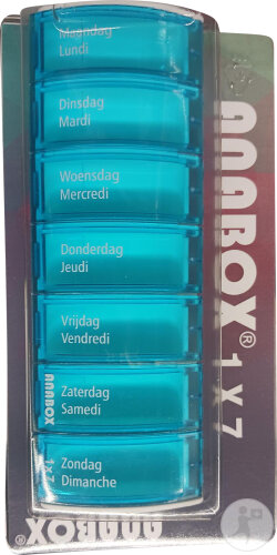 Anabox Tablettendosierer Woche Blau 1 Stück