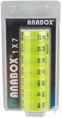Anabox Wochen-Pillendose Gelb 1 Stück