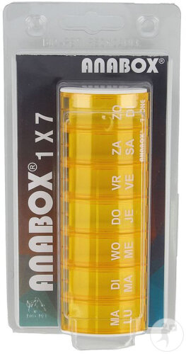 Anabox Wochen-Pillendose Orange 1 Stück